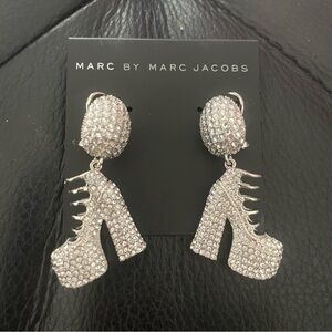 Marc by Marc Jacobs Silver High Heel Earrings NWT